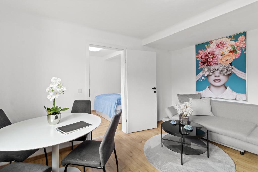 Posezení v ubytování FarawayHomes Studio Leoben #P72