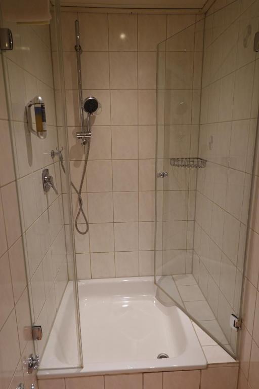 Koupelna v ubytování Hotel Birnbaum
