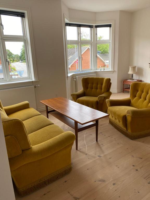 Posezení v ubytování Strømpehuset