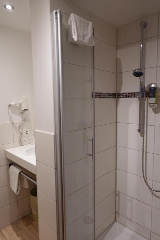 Koupelna v ubytování Hotel Birnbaum