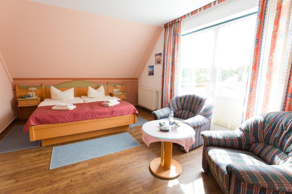 Hotel Garni Am Deich Zingst - Double Room South Side