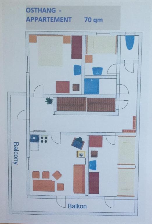 The floor plan of Haus Steissbach
