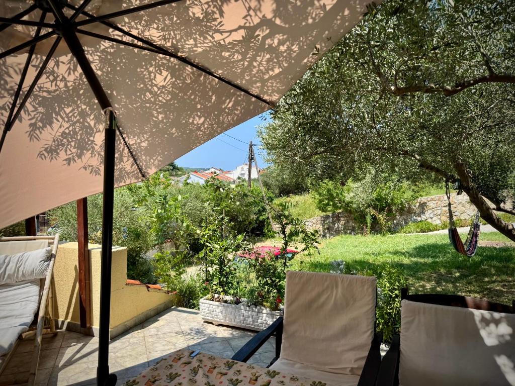 Zahrada ubytování Apartments Maričić Banjol
