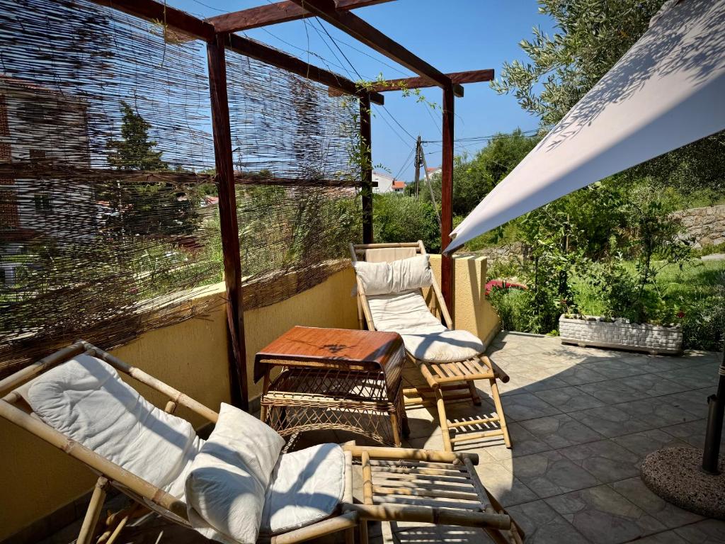Balkón nebo terasa v ubytování Apartments Maričić Banjol