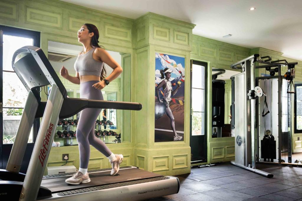 Fitness centrum a/nebo fitness zařízení v ubytování Seto Ghar Hotel