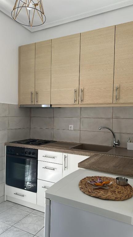 Kuchyň nebo kuchyňský kout v ubytování Alice Apartment