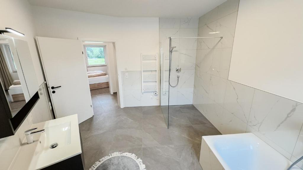 Koupelna v ubytování Ferienhaus Koca