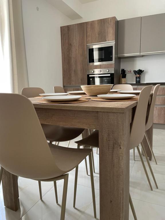Kuchyň nebo kuchyňský kout v ubytování Xlendi Apartments