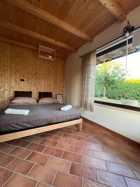 Postel nebo postele na pokoji v ubytování Myosotyss apartment