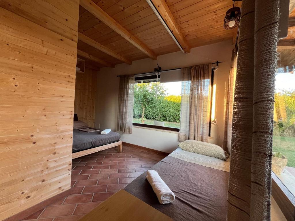 Postel nebo postele na pokoji v ubytování Myosotyss apartment