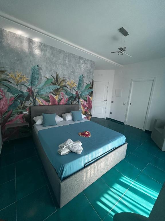 Postel nebo postele na pokoji v ubytování Ca Dó Sorrento Sensations