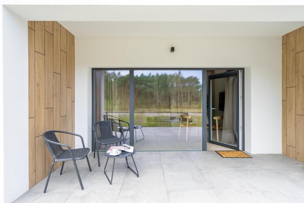 Balkón nebo terasa v ubytování Sea Shell Apartments Łukęcin