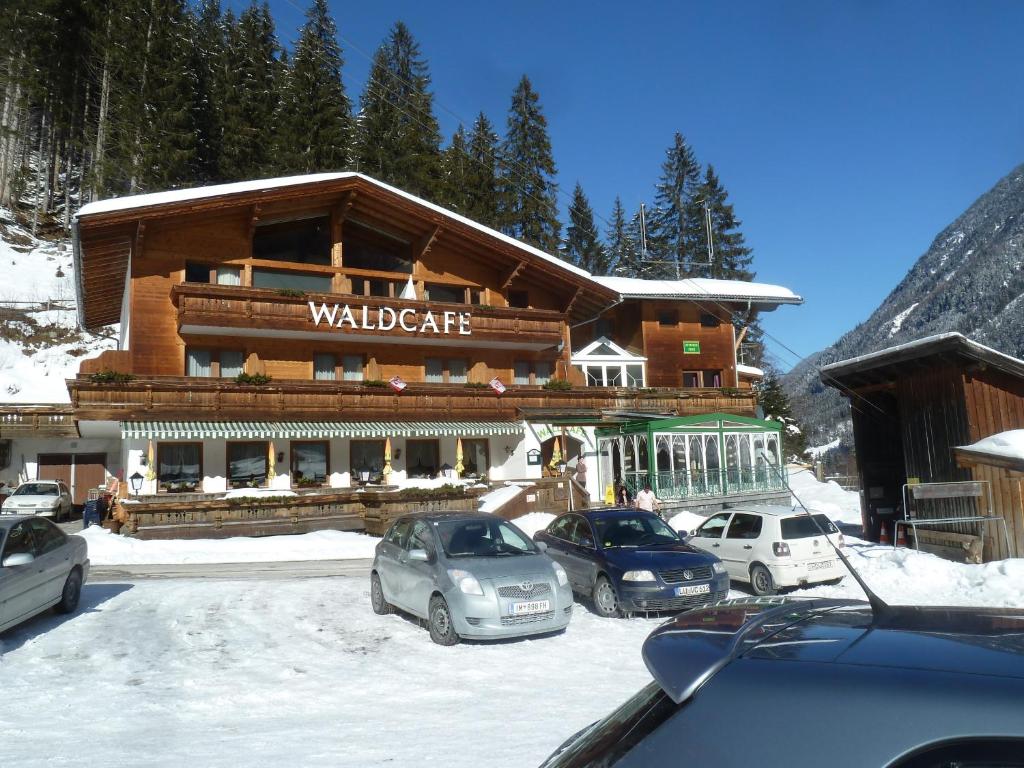 Hotel Waldcafe v zimě