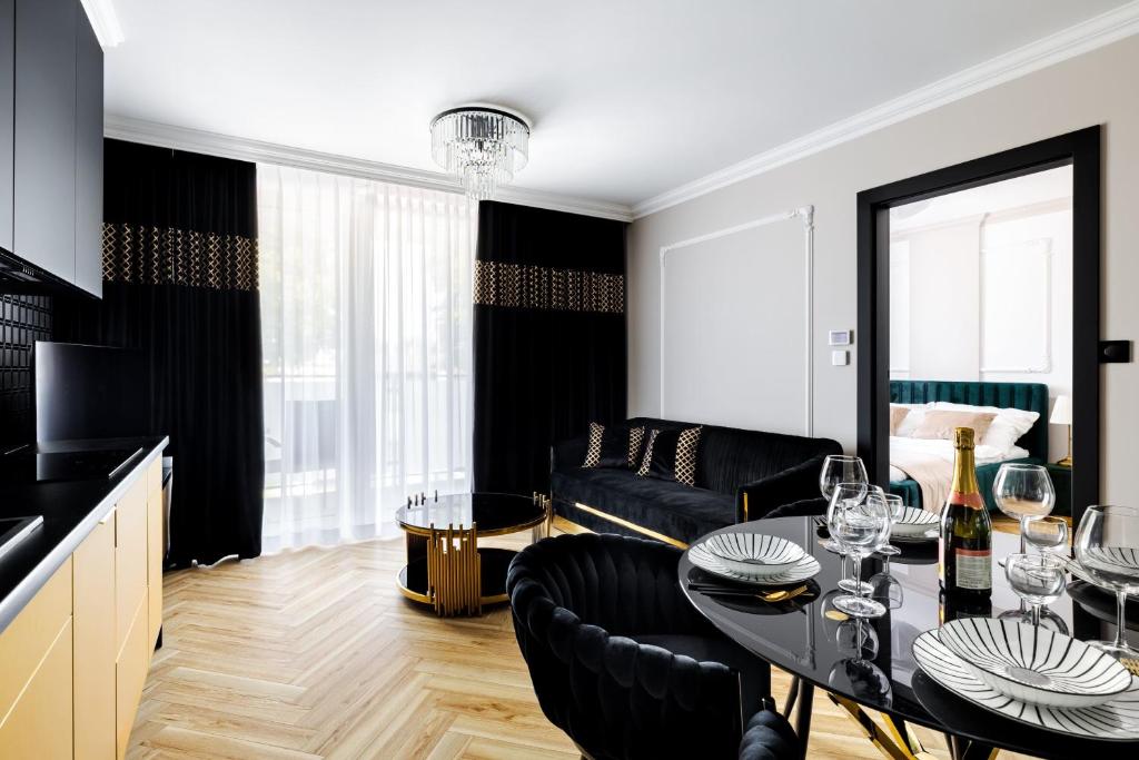Χώρος καθιστικού στο Apartament Diament
