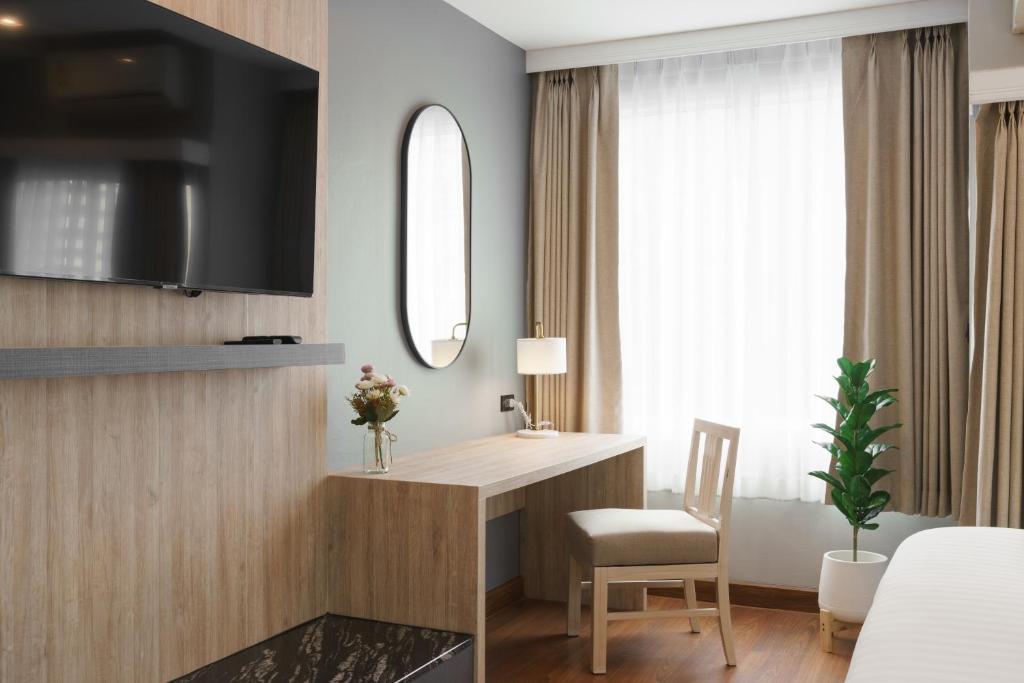 TV a/nebo společenská místnost v ubytování iCheck inn Residence soi 2