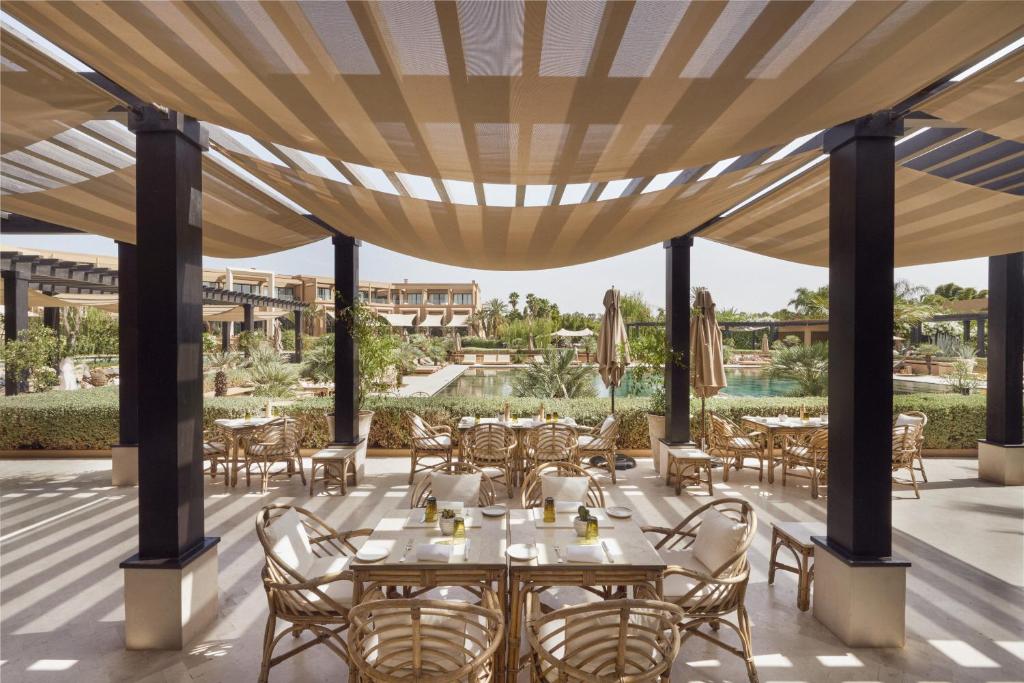 Restaurace v ubytování Mandarin Oriental, Marrakech