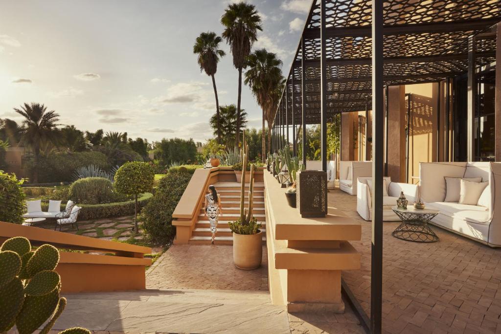 Posezení v ubytování Mandarin Oriental, Marrakech