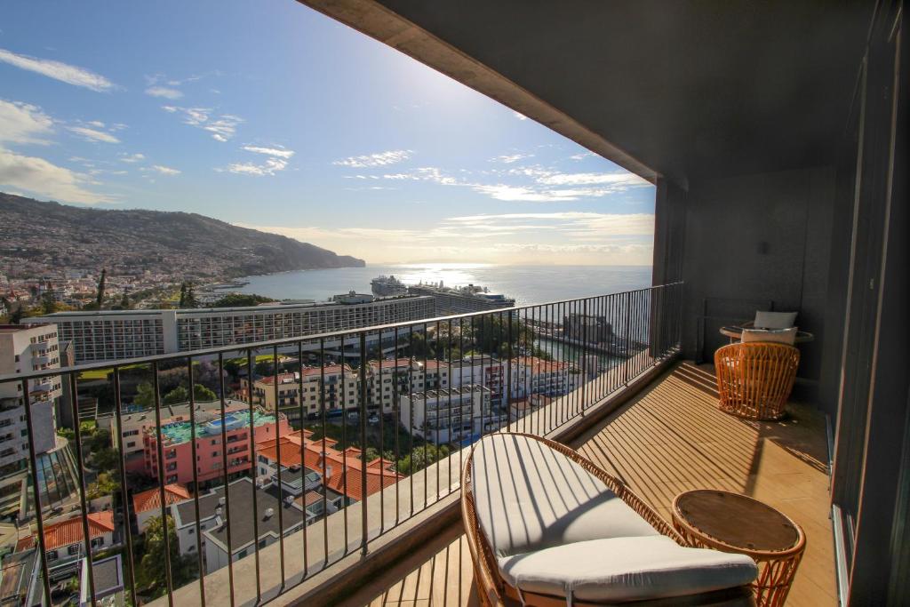 a balcony with a view of the ocean at Savoy Palace - The Leading Hotels of the World - Savoy Signature in Funchal