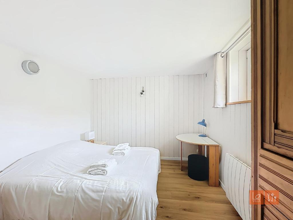 Postel nebo postele na pokoji v ubytování Le Clos - Proximité plage