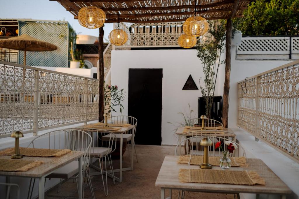 Restaurace v ubytování Riad Zi