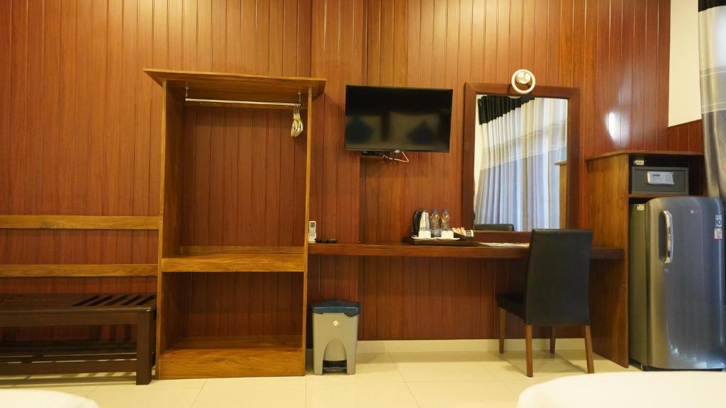 Kuchyň nebo kuchyňský kout v ubytování Randiya Sea View Hotel