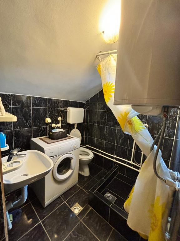 Koupelna v ubytování Apartman Sava