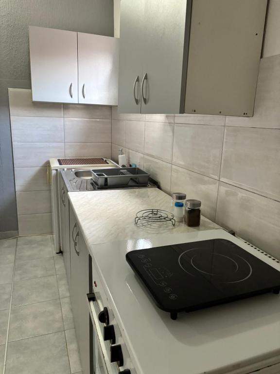 Kuchyň nebo kuchyňský kout v ubytování Apartman Sava