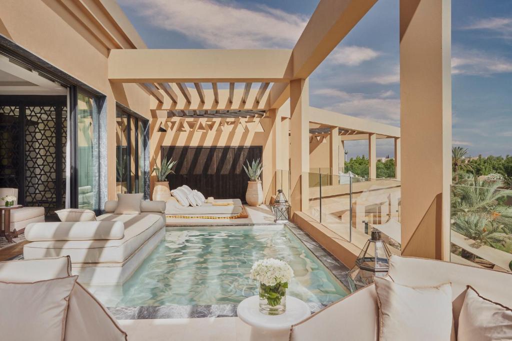 Balkón nebo terasa v ubytování Mandarin Oriental, Marrakech