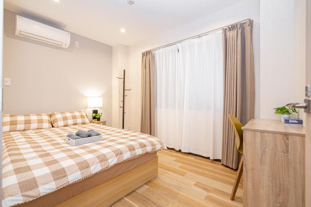 Asakusa,Ginza,Ueno,Skytree,Stn&Conv 1min ,Family suite,45 Mins to Airport,Kiyoka Villa 清禾客房内的一张或多张床位