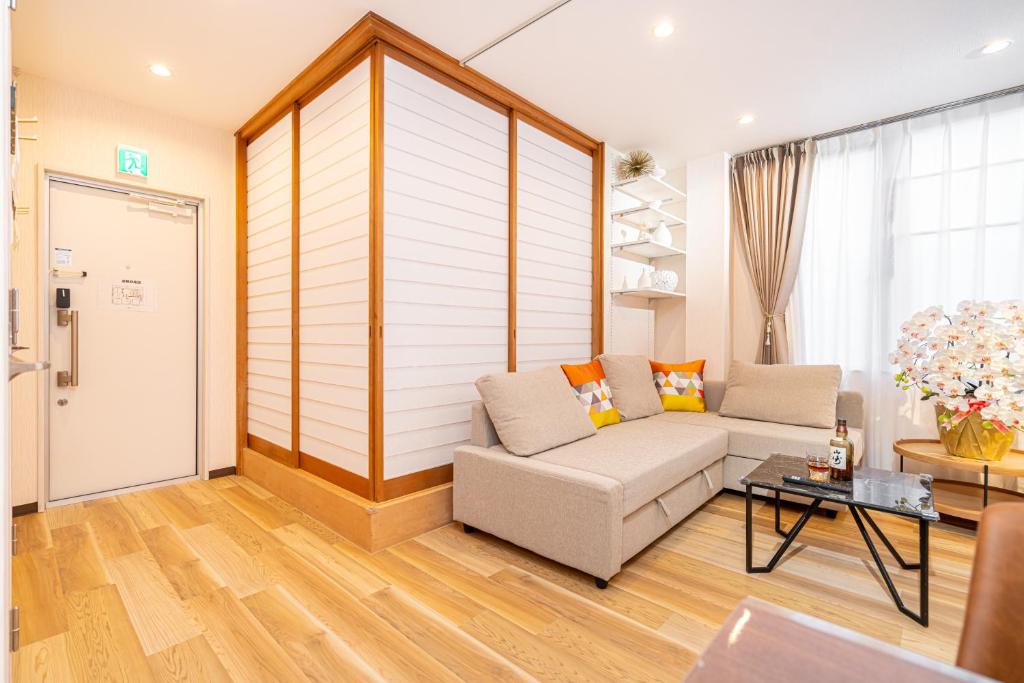 Asakusa,Ginza,Ueno,Skytree,Stn&Conv 1min ,Family suite,45 Mins to Airport,Kiyoka Villa 清禾的休息区