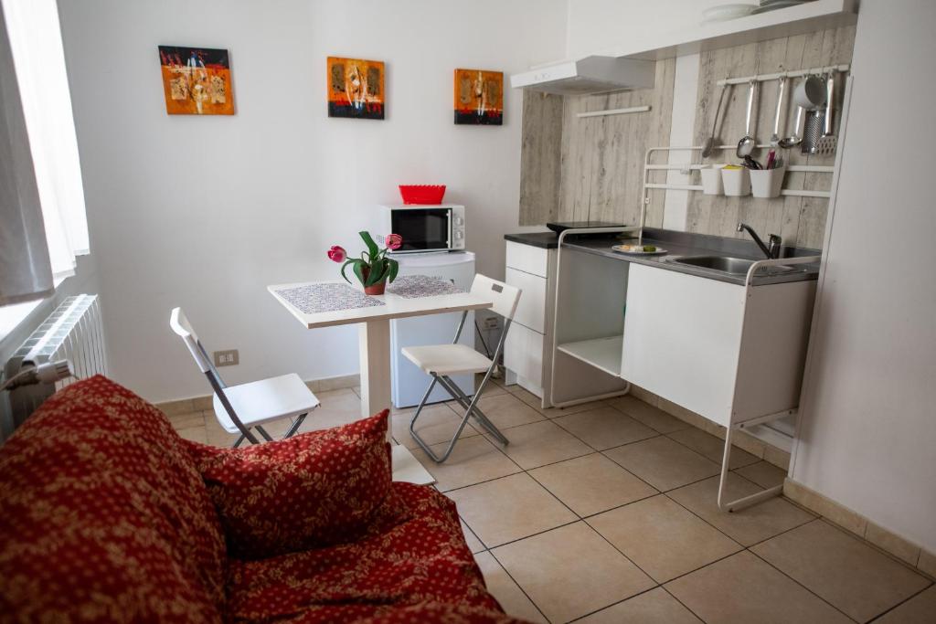 Kuchyň nebo kuchyňský kout v ubytování B&B Regina Carolina