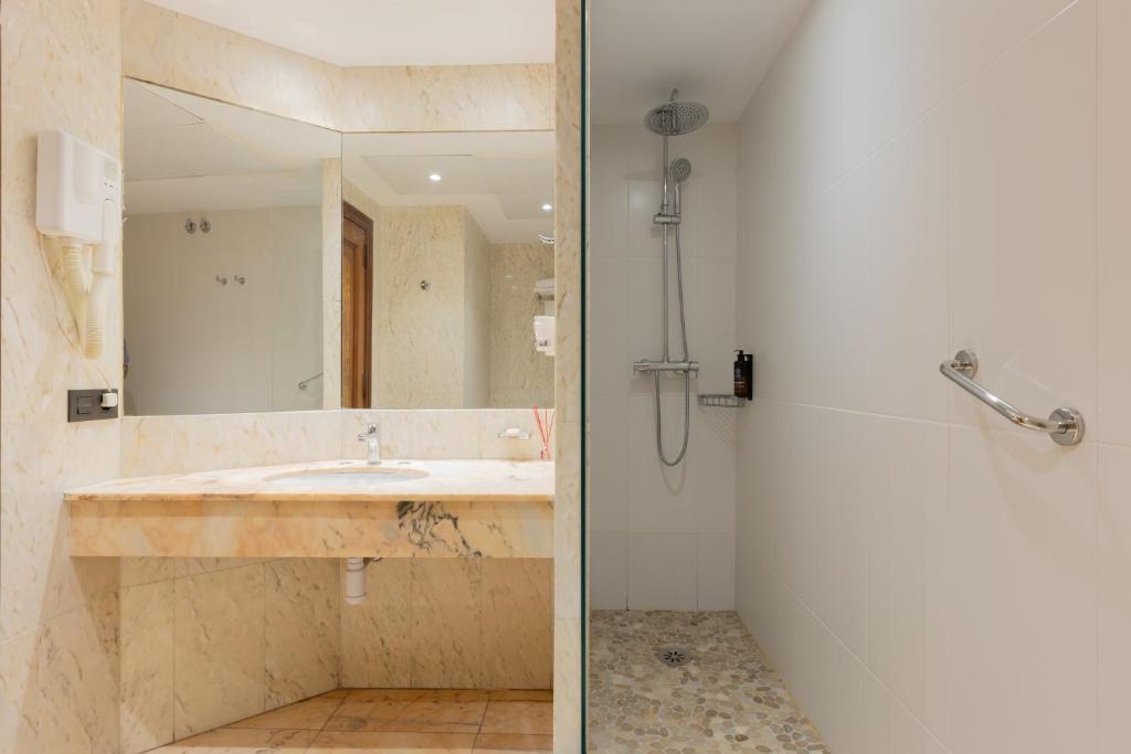 Koupelna v ubytování Hotel Casanova