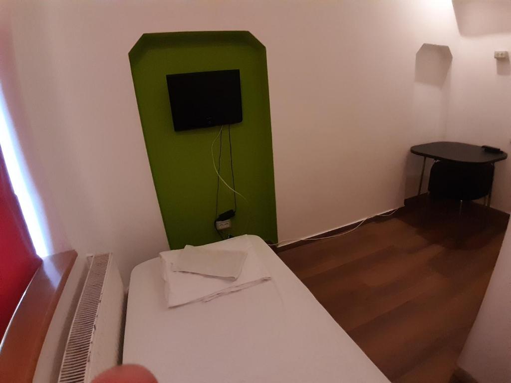 Postel nebo postele na pokoji v ubytování Central Accommodation budget by HR