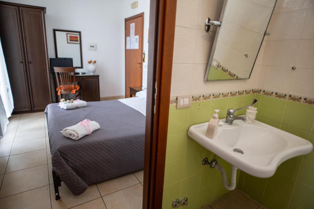 Koupelna v ubytování B&B Regina Carolina