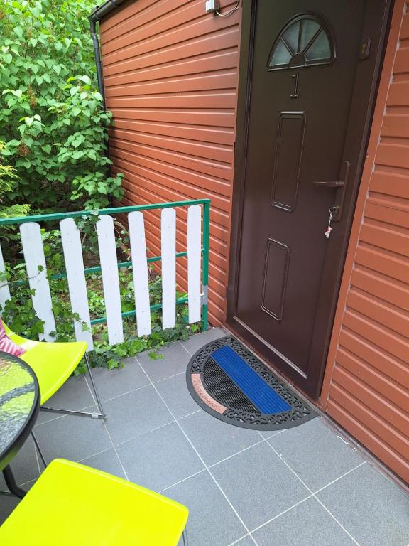Patio nebo venkovní prostory v ubytování domek letniskowy hortensja 2 os