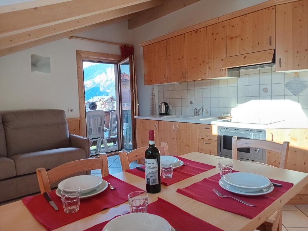 Kuchyňa alebo kuchynka v ubytovaní Chalet Beatrice