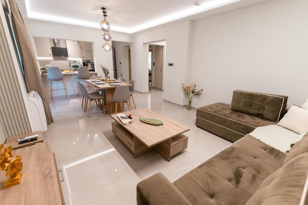 Kuchyň nebo kuchyňský kout v ubytování Apartment Suite Byron