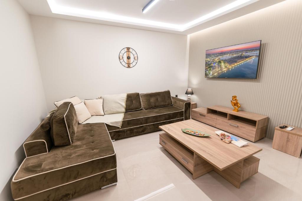 Posezení v ubytování Apartment Suite Byron