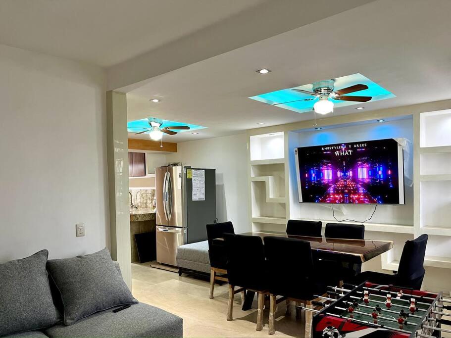 Køkken eller tekøkken på Casa Azul BSM