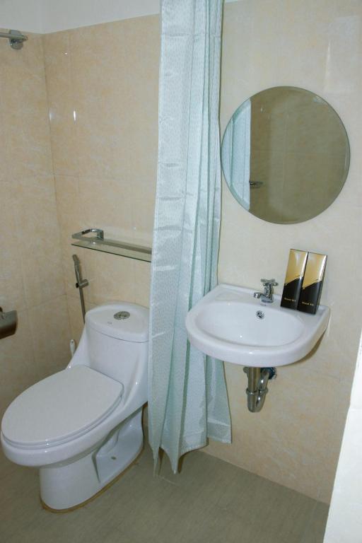 Koupelna v ubytování Amar Residence