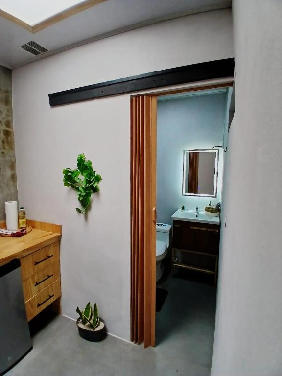 TV a/nebo společenská místnost v ubytování SJO Green Casita