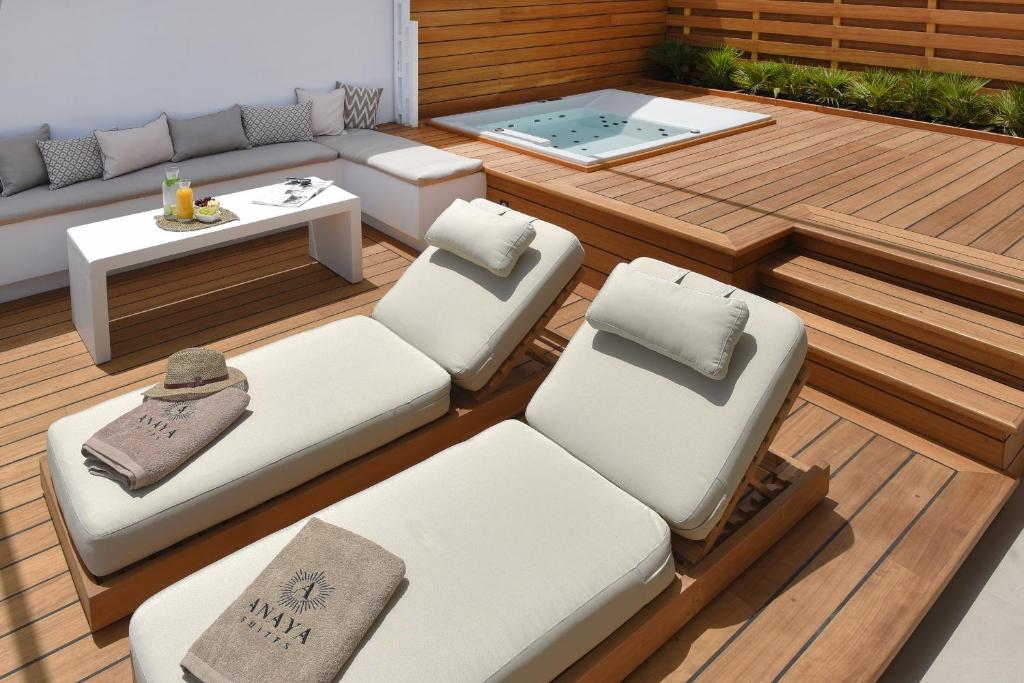 Posezení v ubytování Anaya Suites