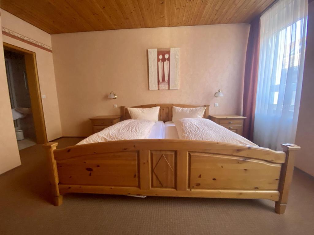 Postel nebo postele na pokoji v ubytování Pension Walther