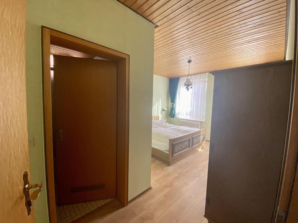 Postel nebo postele na pokoji v ubytování Pension Walther