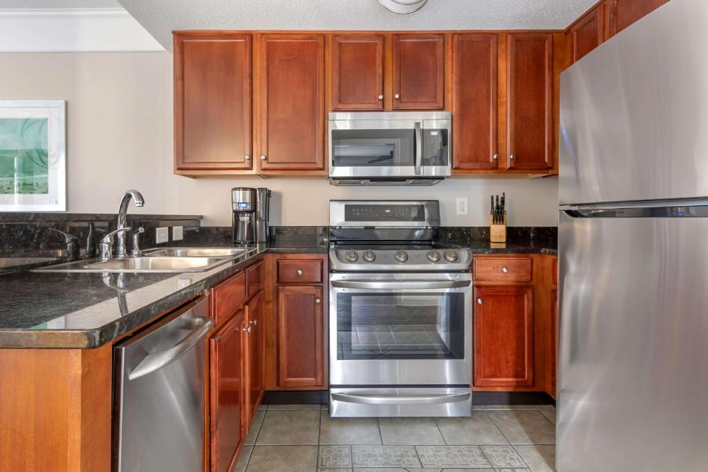 Kuchyň nebo kuchyňský kout v ubytování Hilton Grand Vacations Club Anderson Ocean Myrtle Beach