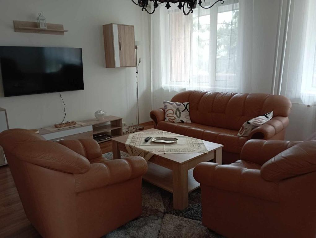 Χώρος καθιστικού στο Apartment Bernolak
