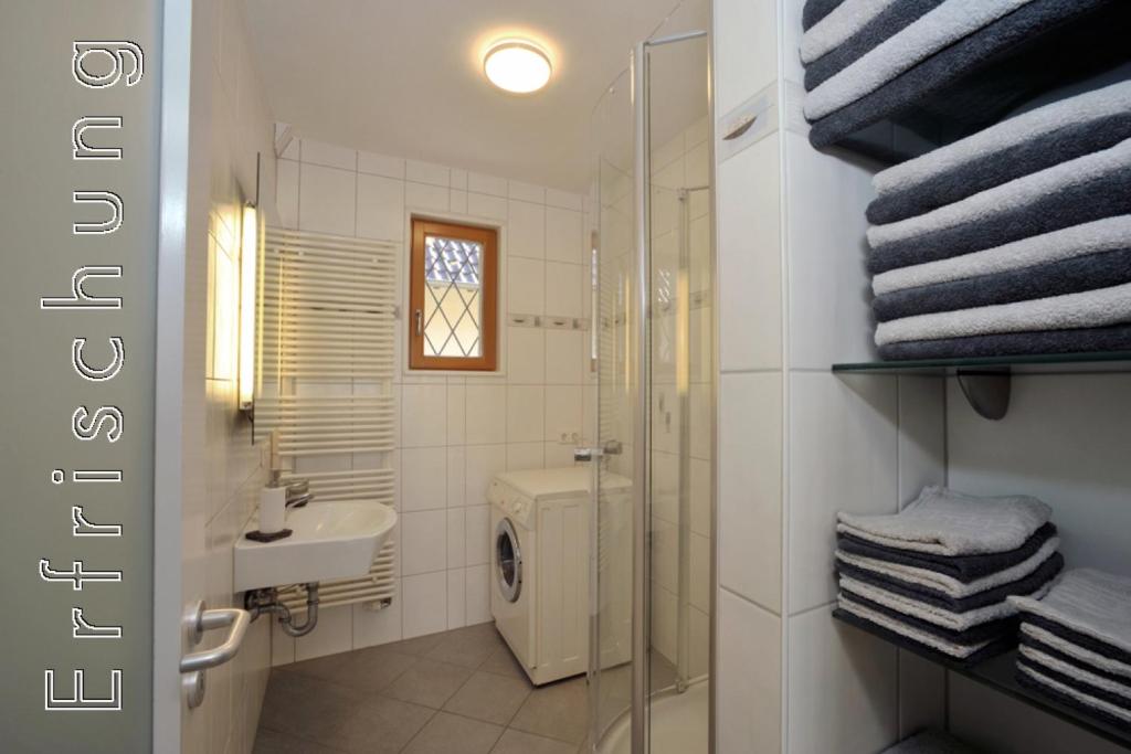 Koupelna v ubytování Ferienwohnung Refugium