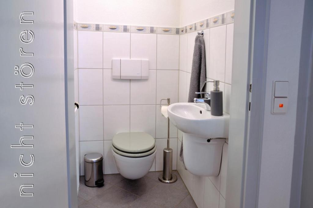 Koupelna v ubytování Ferienwohnung Refugium