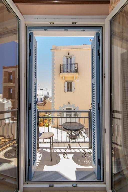 Balkón nebo terasa v ubytování Agapi Hotel Tinos