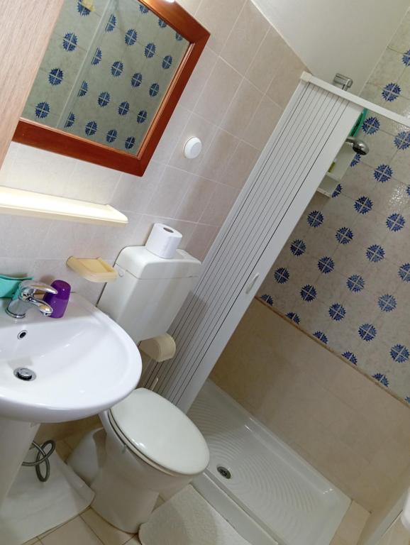 Koupelna v ubytování B&B Il Cedro